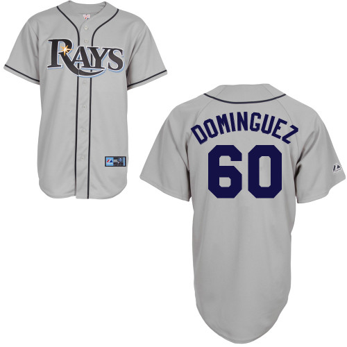 Jose Dominguez #60 mlb Jersey-Tampa Bay Rays Women's Authentic Road Gray Cool Base Baseball Jersey